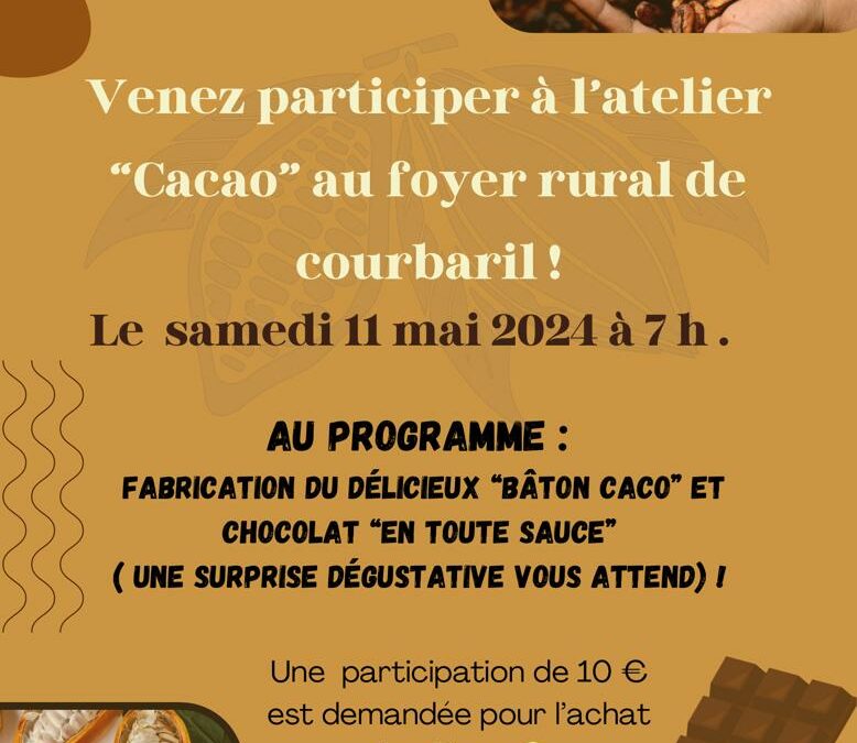 FR COURBARIL – Atelier Cacao