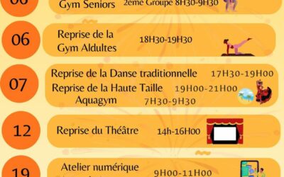 FR Morne Acajou – Programme du mois de Janvier